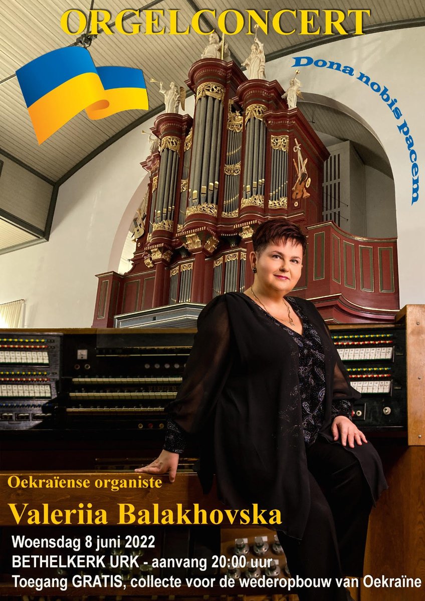 Orgelconcert Valeriia Balakhovska