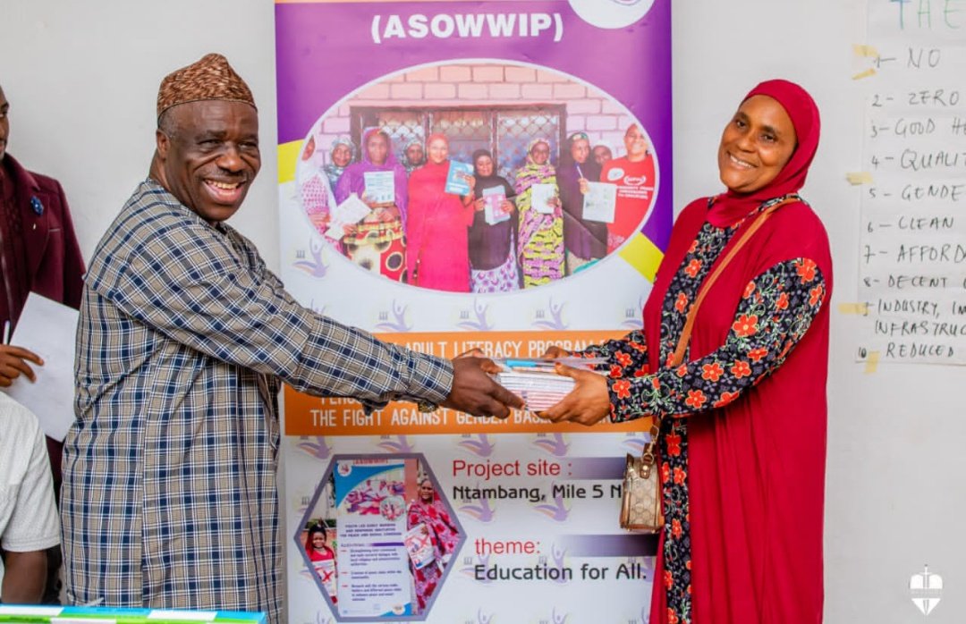ASOWWIP2's tweet photo. Finally our #CommunityAdultLiteracyProgramforMbororoandIDPs in #Bamenda is here to stay! We are poised to succeed in this globally shared priority of #fightingGBV,intra-community and inter-community #hostilities through #educationforall. @UN_Women @CanadaCameroon https://t.co/jz35nadDw6