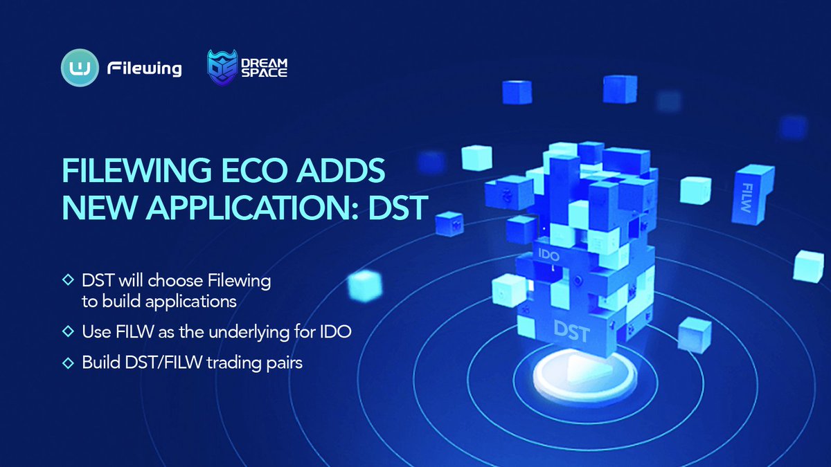 Filewing_'s tweet photo. Filewing Eco Adds New Application: #DST

- DST will choose Filewing to build applications
- Use #FILW as the underlying for IDO
- Build DST/FILW trading pairs https://t.co/z3kY1Pt0cg