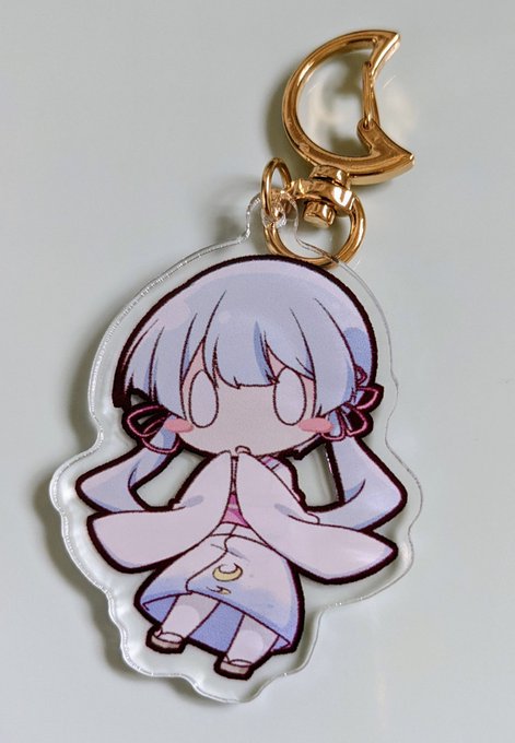 つくよみちゃんのアクリルキーホルダーできた 