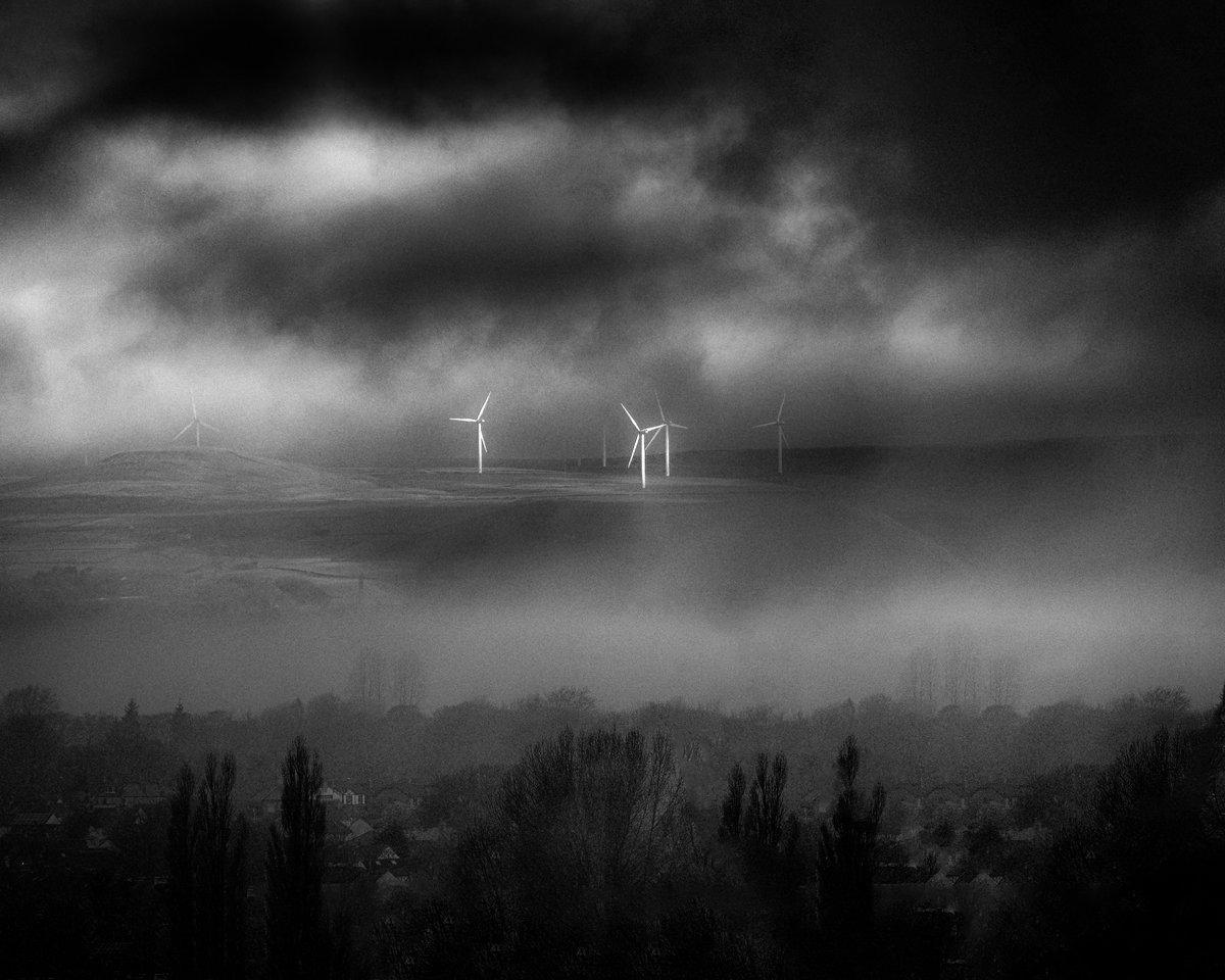 Good morning!  Scout Moor wind farm near Rochdale UK.  Fujifilm X-T1.