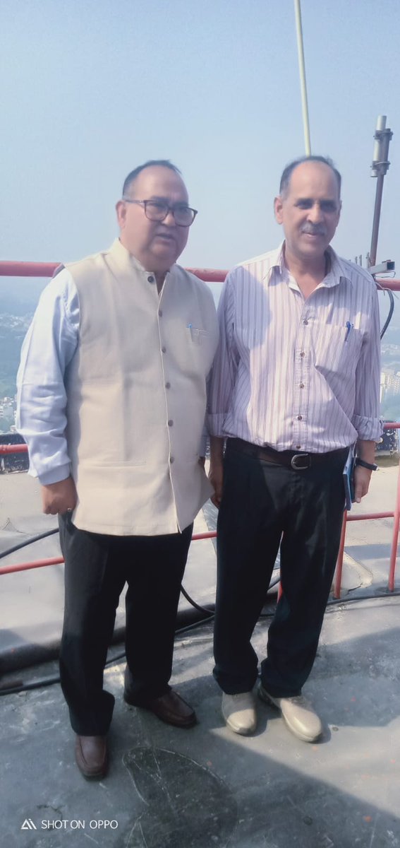 DPSNegiMF's tweet photo. Visited Pritampura TV Tower, one of the Delhi's iconic and master piece of technical excellence.The city as seen from the top of the tower through 360° camera is truly mesmerizing and indeed a delight, also reviewed the working of iconic tower. https://t.co/3MdNI5IYD3