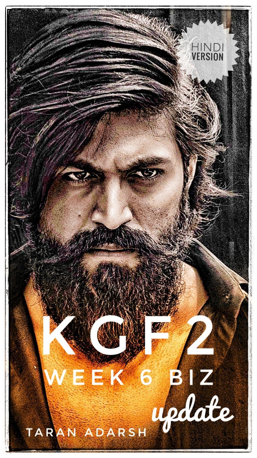 taran adarsh on Twitter "KGF2 [Week 6] Fri 32 lacs, Sat 55 lacs, Sun