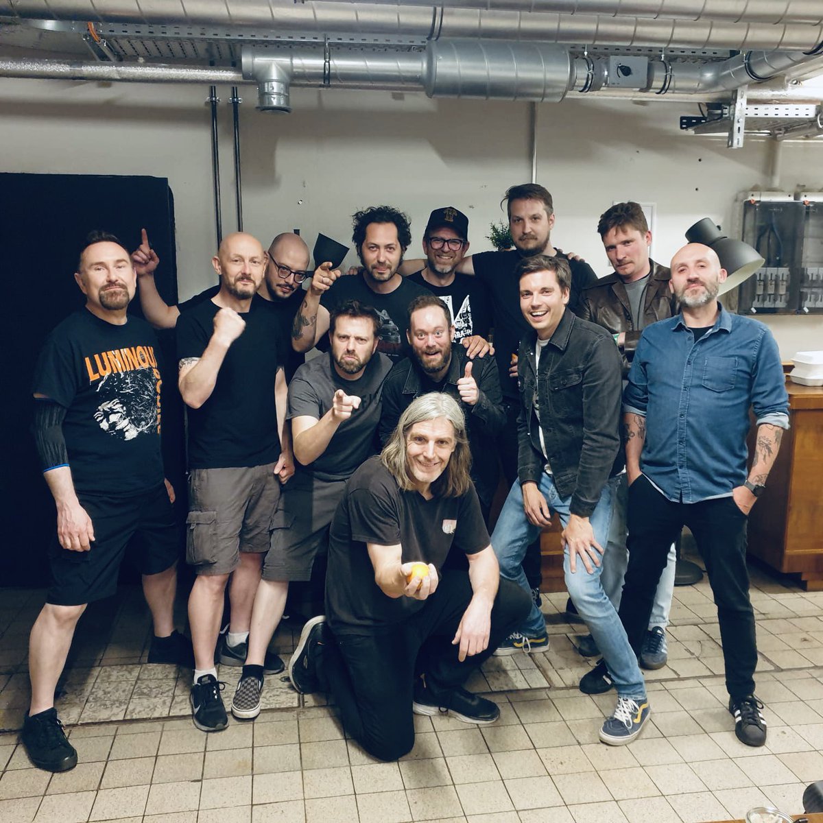 THERAPY? (@therapyofficial) on Twitter photo Adios to the mighty <a href="/TheSoreLosers/">The Sore Losers</a> whoโs company we had the pleasure of on our recent touring adventure.Their humour,hard work,drinking capacity and pure rock fury was a sight to behold!Thanks for being brilliant guys, safe home & see you later in the summer! #teamshot #klootzaks Adios to the mighty <a href="/TheSoreLosers/">The Sore Losers</a> whoโs company we had the pleasure of on our recent touring adventure.Their humour,hard work,drinking capacity and pure rock fury was a sight to behold!Thanks for being brilliant guys, safe home & see you later in the summer! #teamshot #klootzaks