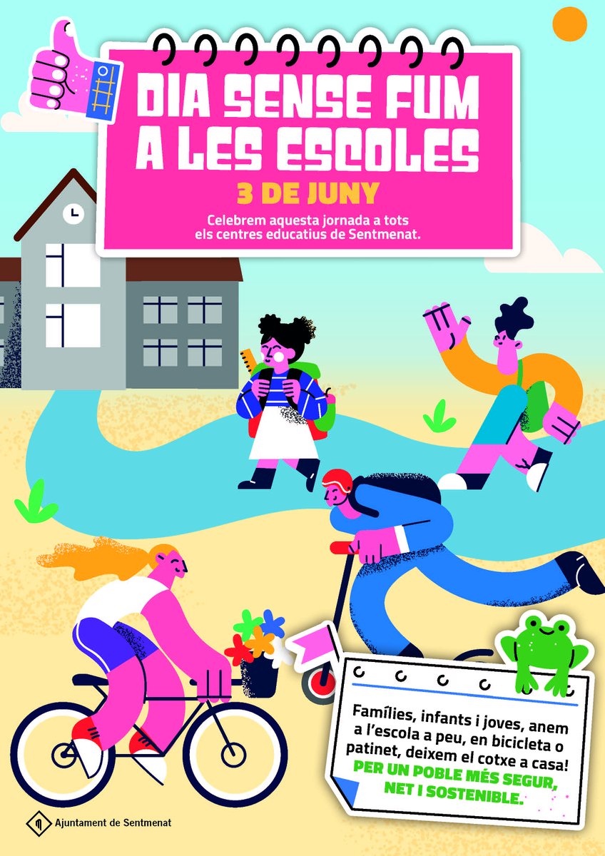 AjSentmenat's tweet photo. 👉Dia sense fum als centres educatius de #Sentmenat

📌Amb motiu del Dia sense Fum els seus alumnes i famílies han participat en la recollida de dades referents a la mobilitat al poble per saber com anem a les escoles, quins són els recorreguts més utilitzats, les incidències... https://t.co/q7g0dDHfRk
