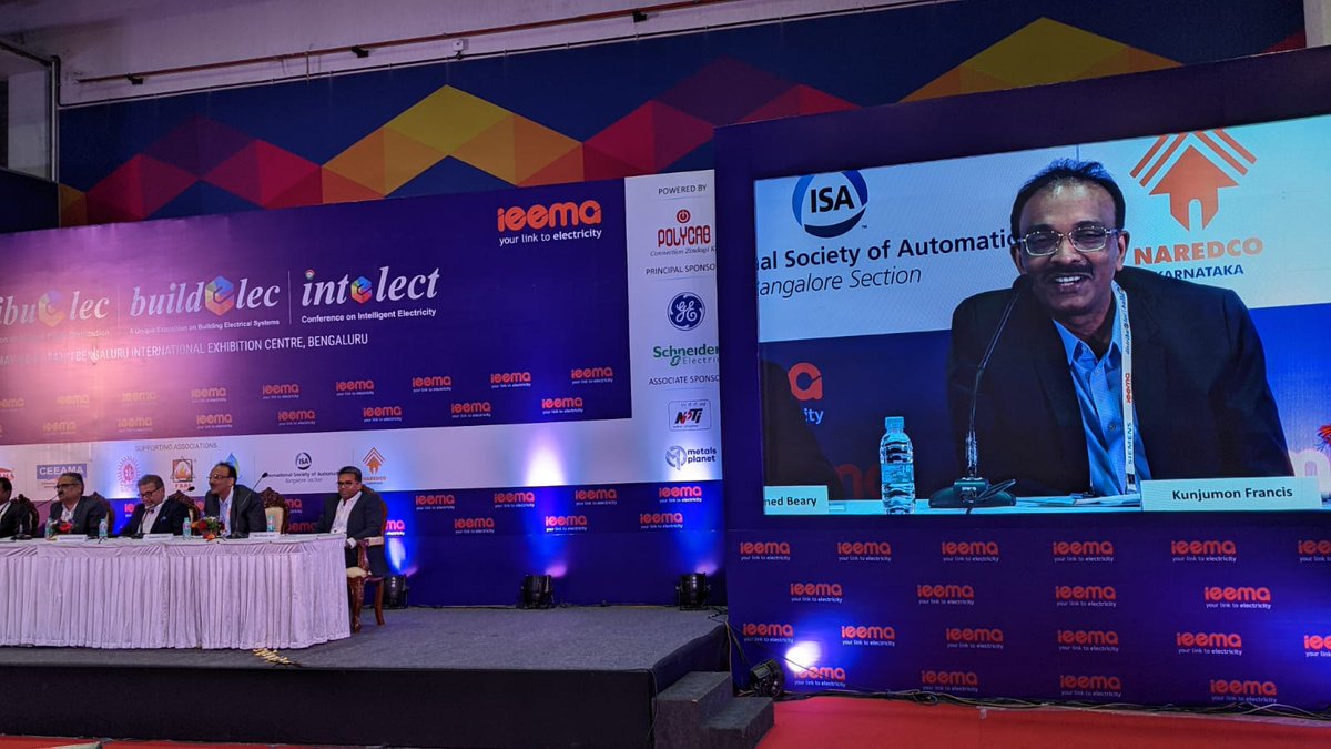 IEEMA_Official's tweet image. &apos;India is soon going to be a hub for Data Centers. We now need to think of ways to build infrastructure in a faster way. Designs need to be perfect and precise.&apos; : Kunjumon Francis, Head Datacenter Solutions &amp;amp; Service, @Siemens Ltd.

#Distribuelec #Buildelec #Bengaluru