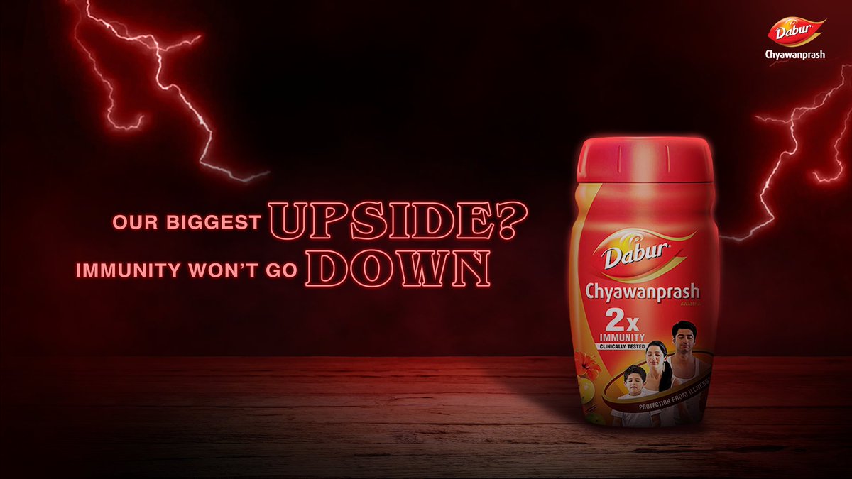 DB_Chyawanprash's tweet photo. If things feel strange, you need some immunity.

#sƃuᴉɥʇɹǝƃuɐɹʇs #StrangerThings4 #DaburChyawanprash #AndarSeStrong https://t.co/Lnp7v3Cplc