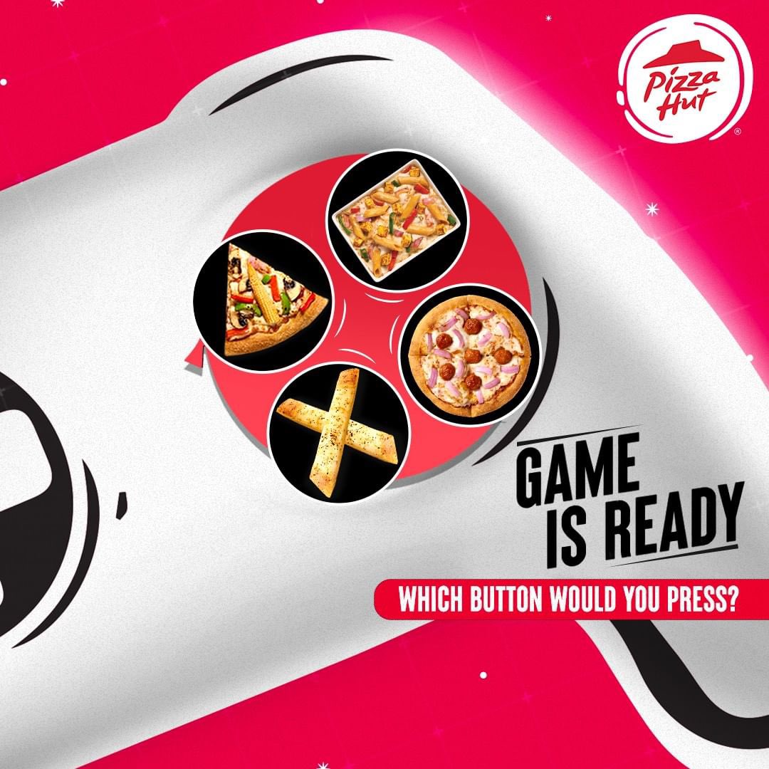#repost
Are you ready to make your move? 🎮​

Tell us in the comments below which button you will press first! 👾🍕

#KorumCalling #korum #KorumMall #PizzaHut #HutLovers #pizza #food  #pizzalover #foodie #pizzatime #instafood #italianfood #delivery #pizzalovers #pasta #pizzeria