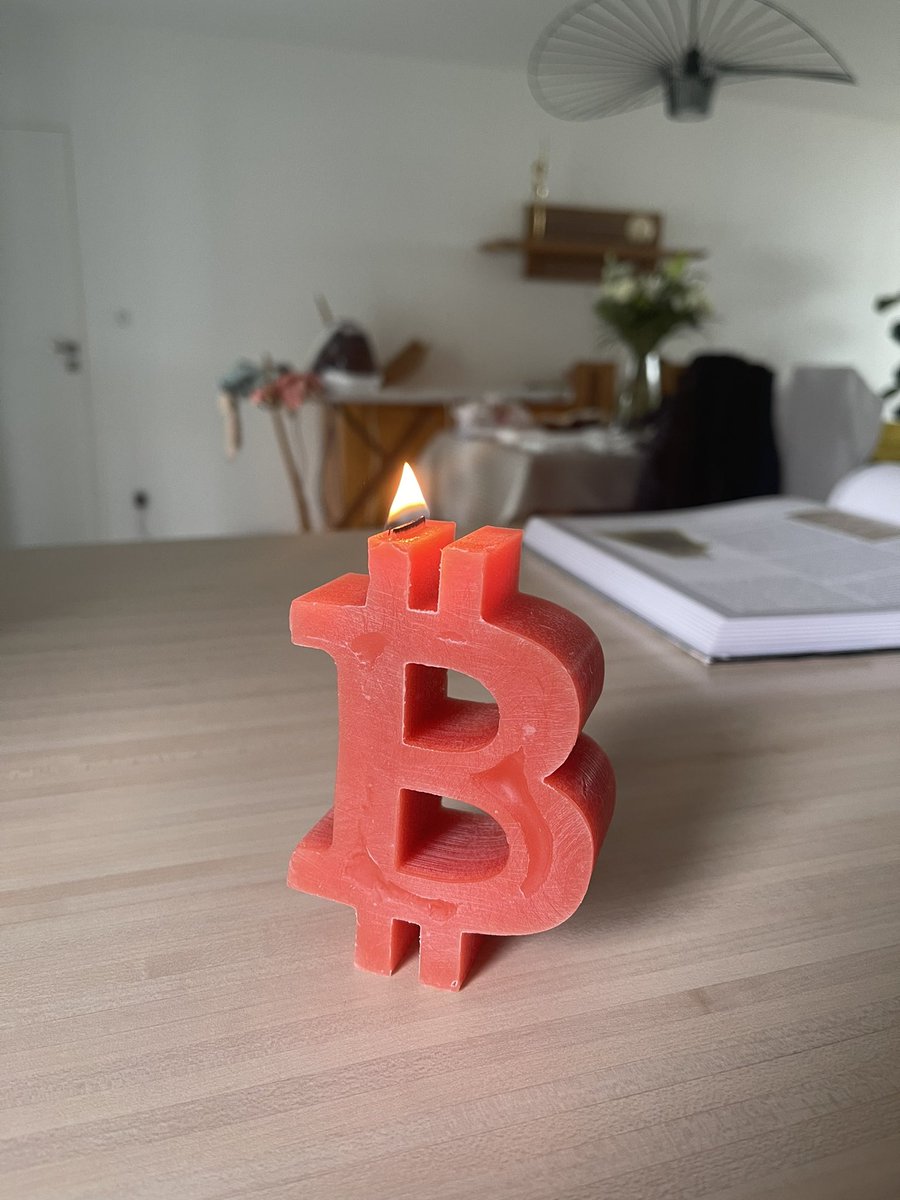 lutevaNFT's tweet photo. The BTC today :p 

We should send BTC candle to our bank director 😂😊 
What do you think of my BTC candle creation?! @dylanlinnart @evanodette https://t.co/3i1SsmUTrF