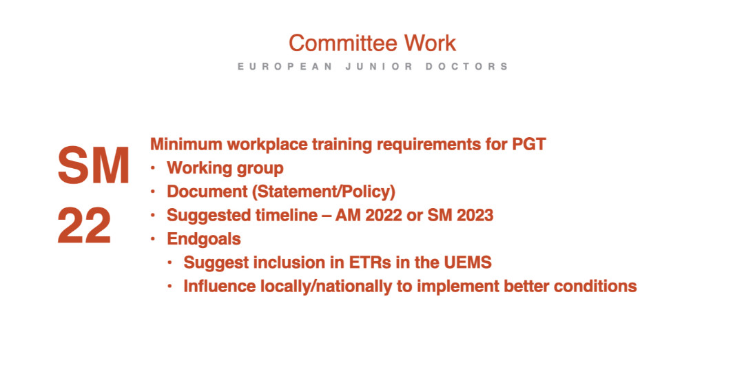 #EJD SM22 #Helsinki: Post-graduate Training Committee Chair Shruti Sharma addressed the participants updates on PGT committee's current work. #postgraduate #training #juniordoctors #Europe