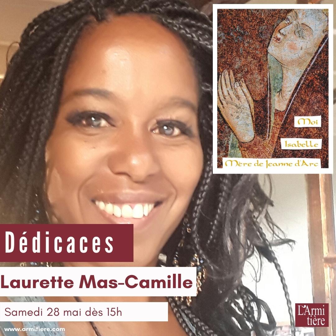 &gt;&gt;&gt; J-1

Dans le cadre des Fêtes #jeannedarc , nous avons le plaisir d'accueillir Laurette Mas-Camille demain dès 15h pour une séance de dédicaces autour de son roman historique "Moi Isabelle, mère de Jeanne d'Arc".
