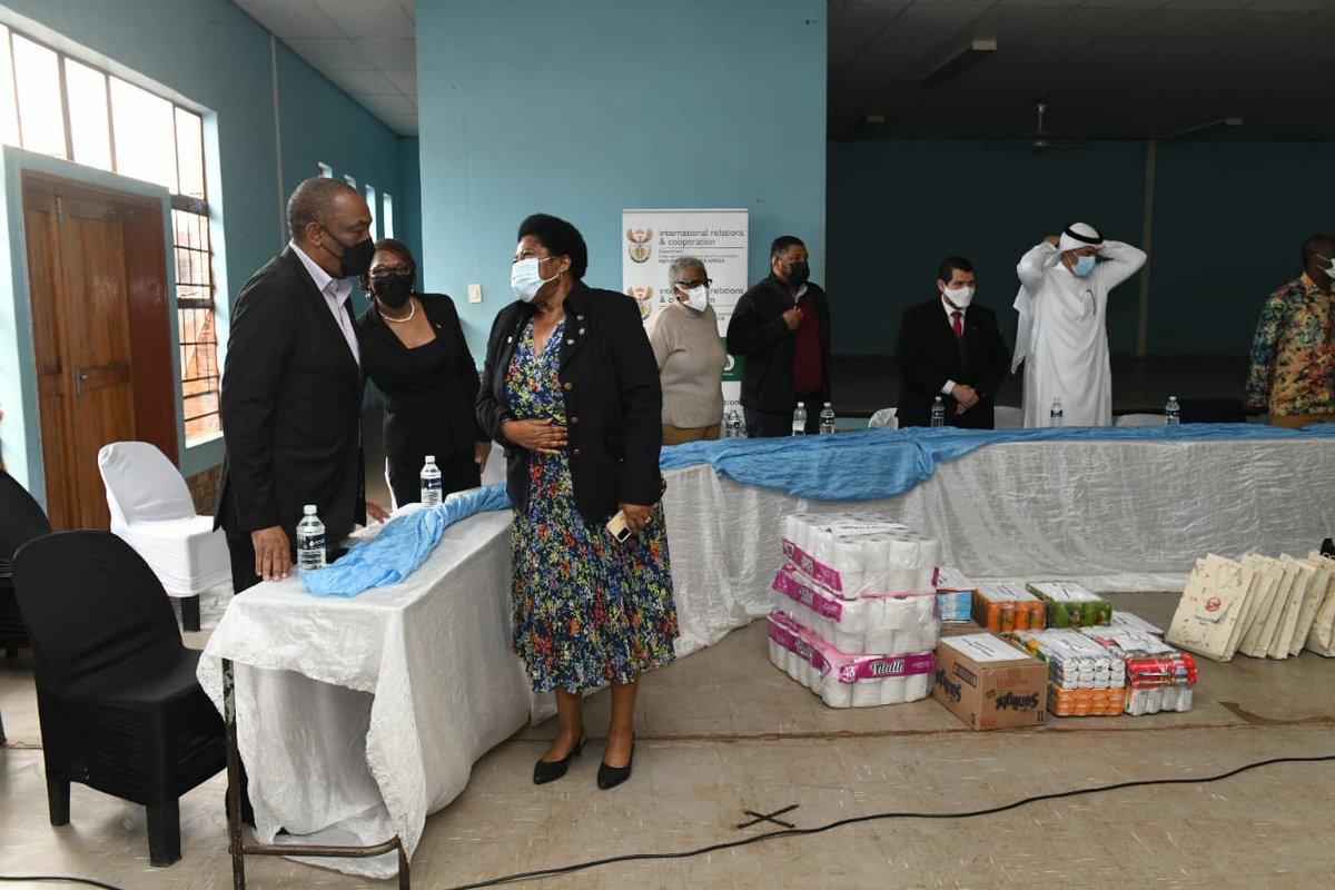 DIRCO_ZA's tweet photo. Today | The Deputy Minister of International Relations and Cooperation, Ms Candith Mashego-Dlamini accompanied by members of the Diplomatic Corps arrives in Nkomazi Local Municipality to raise awareness about socioeconomic challenges facing the community. 27/05/2022
#DIRCOPPP https://t.co/88dA2hHHoM
