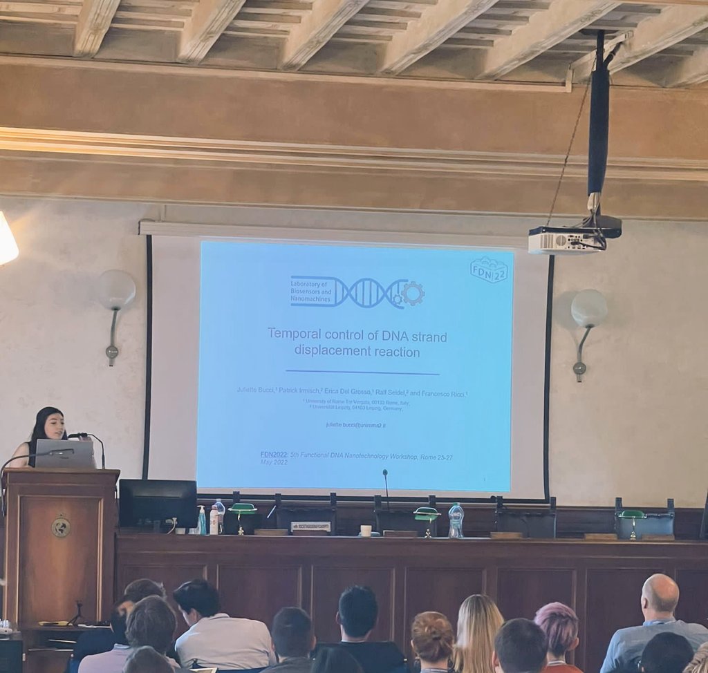 Juliette Bucci (@buccijuliette) on Twitter photo Very happy for my fist talk at the 5th Functional DNA Nanotechnology workshop 🧬 #FDN22 <a href="/RicciLab/">Francesco Ricci Lab</a> and @liedllab! Thanks Ralf Seidel and <a href="/irmisch_p/">Patrick Irmisch</a> for the collaboration! Very happy for my fist talk at the 5th Functional DNA Nanotechnology workshop 🧬 #FDN22 <a href="/RicciLab/">Francesco Ricci Lab</a> and @liedllab! Thanks Ralf Seidel and <a href="/irmisch_p/">Patrick Irmisch</a> for the collaboration!