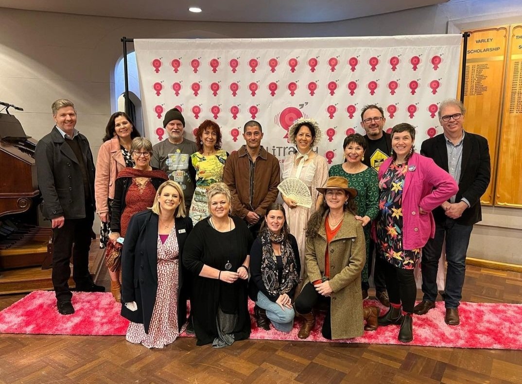 I'm super proud to have been a part of litraceysluminarylunch today with this awesome bunch of creatives. Such a lovely time with the girls from Seymore College, talking stories and books. A huge thanks to <a href="/LiTracey/">Tracey Grice</a>  and all the event organisers for a terrific event.