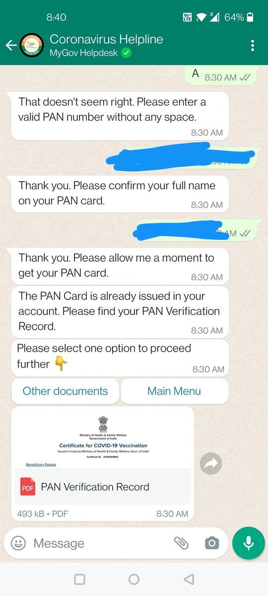gargaman2001's tweet photo. @digilocker_ind @PMOIndia @_DigitalIndia
Please don't launch any new services just to create headlines without ensuring the safety of sensitive public data.
The PAN Card option returned a Vaccination Certificate and that too of a completely different individual. https://t.co/DKDIQwv2h0
