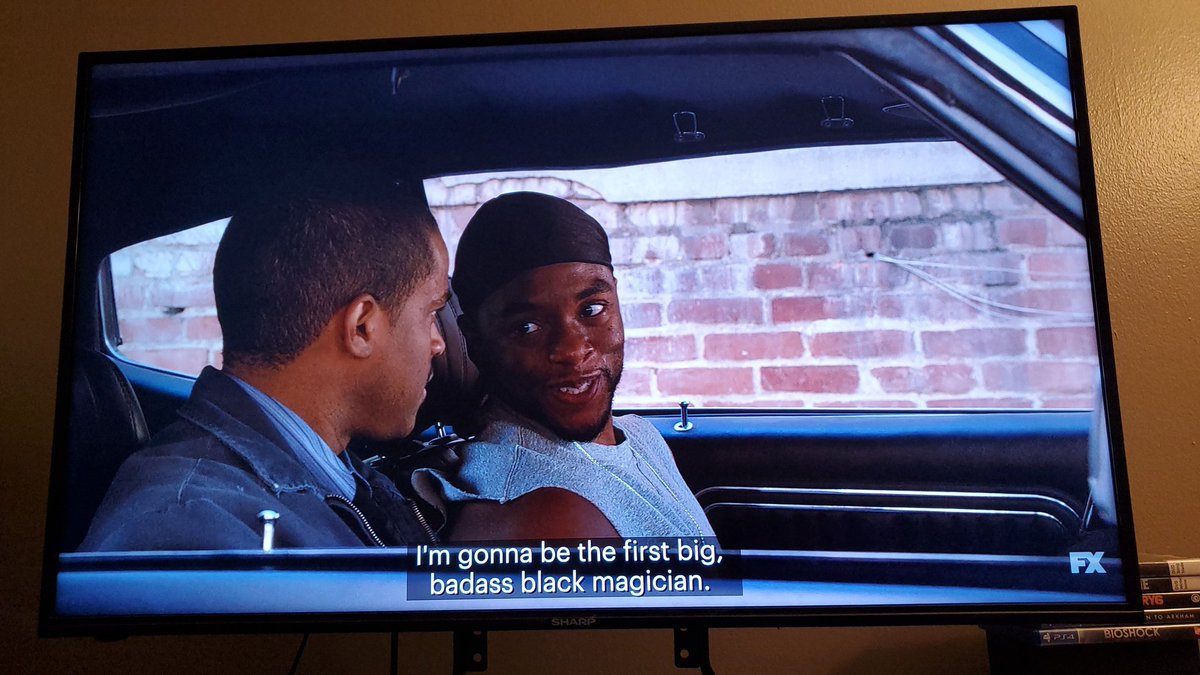 Just sitting here rewatching #Justified and HOLY SHIT CHADWICK BOSEMAN???? Love love love when these genuine surprises happen. https://t.co/Nt9aNdvGLC