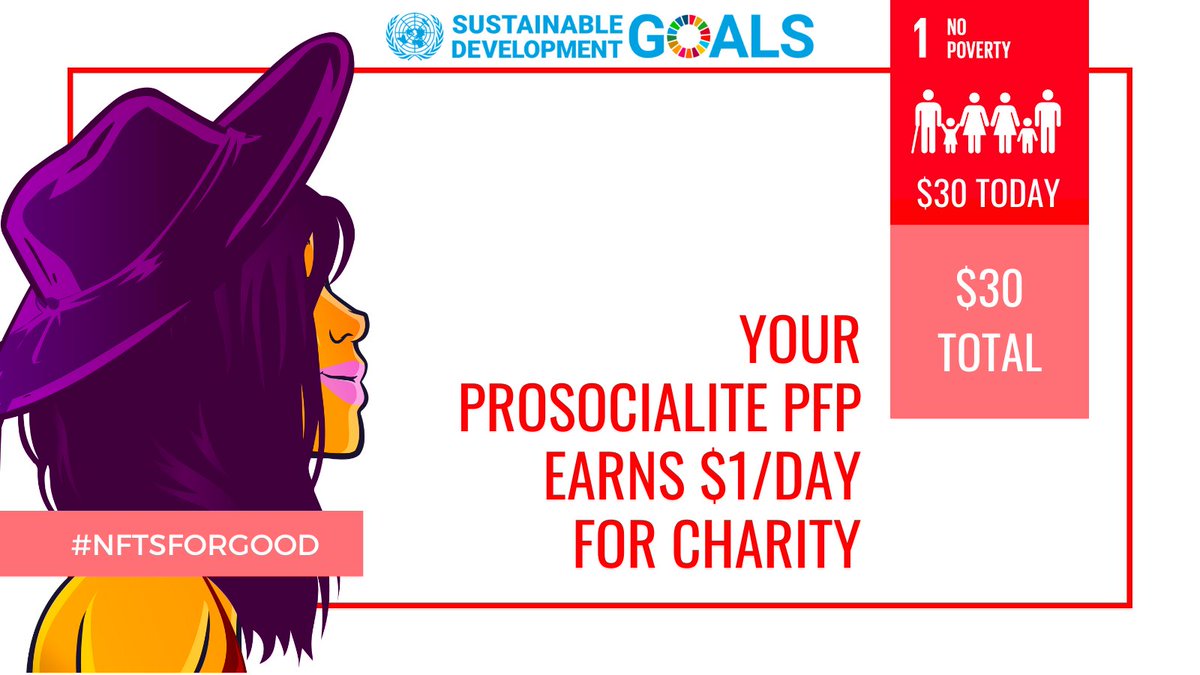 etchedNFT's tweet image. Day 1

30 Prosocialites PFPs // $30 to charity

If no one changes their PFPs, in a year we&apos;ll have $10,950.

Let&apos;s keep it going, let&apos;s keep it growing 🌱