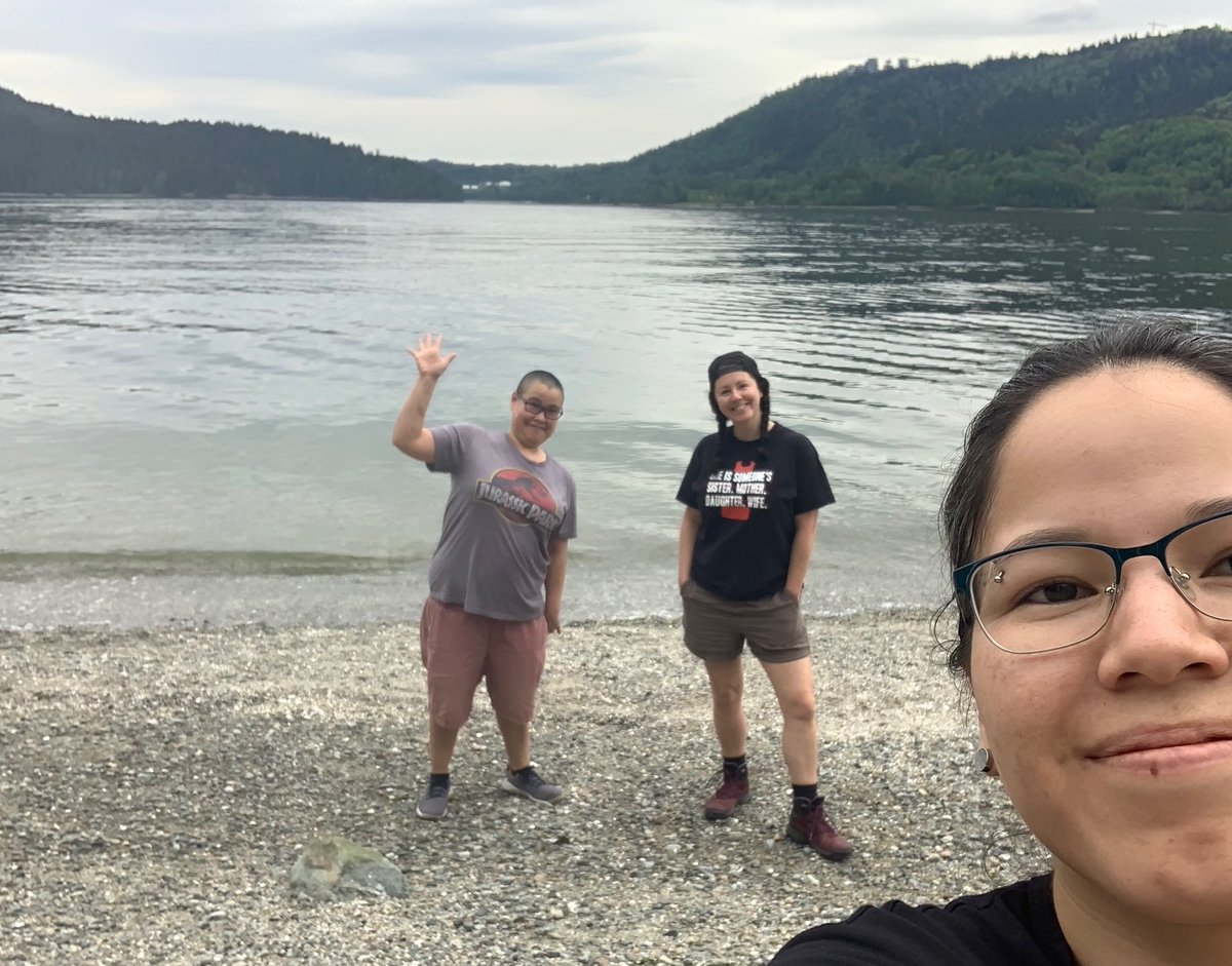 The IPAC Admin Coordinator looking for all our PRIDoC delegates off in the distance 😋 Welcome to our sneak peek of Whey-ah-Wichen Park -- the venue for our Day of Wellness! 

⌛1️⃣month &amp; 1️⃣3️⃣days⌛