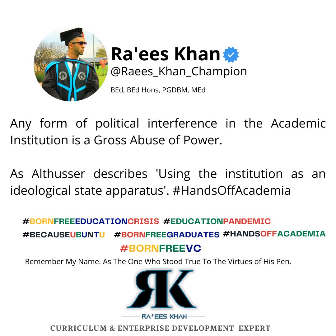 RK_Champion's tweet photo. @karynmaughan Campus is not a politicians playground! #HandsOffAcademia #HandsOffMyStudents #AllOfThem https://t.co/MiIOXvhB9y