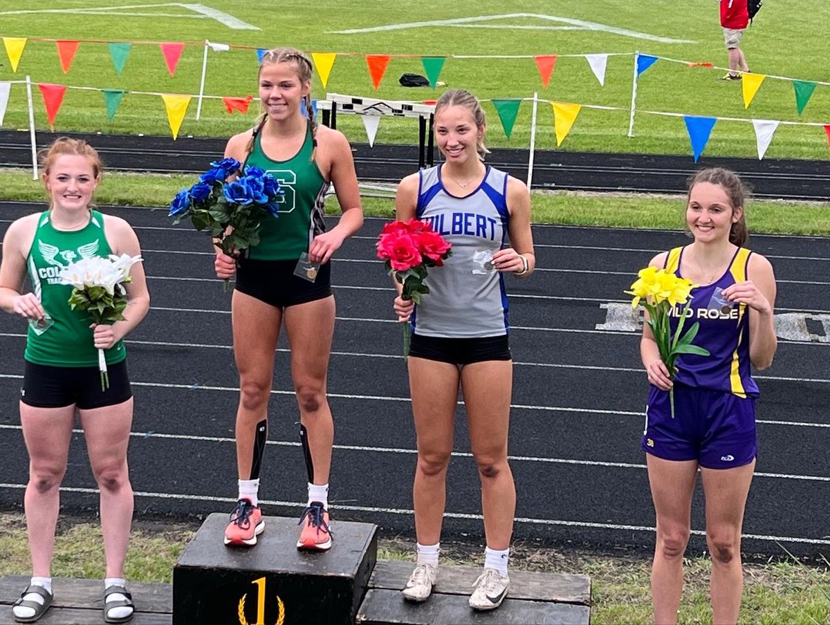Hilbert HS will be well represented at the State Track Meet in LaCrosse next weekend!  Congrats Laney, Reed, Aaron, Sam and Austin!