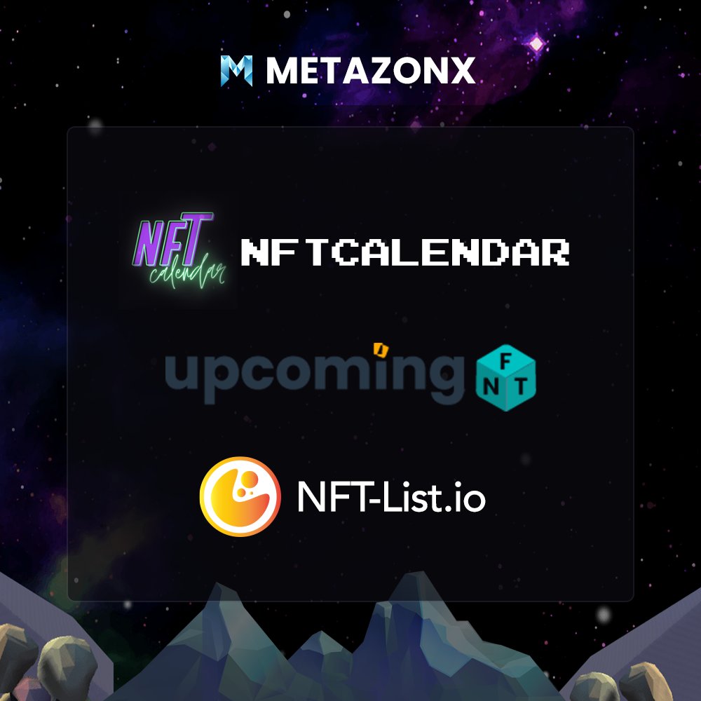 metazonx's tweet photo. More and more NFT tracking platforms are tracking the 🤩 Metazonx project:
@NftUpcoming 🔗 https://t.co/0EXtz8Wdvt
@nftcalendar 🔗 https://t.co/3n17XwtdoE
@NFTlist_io 🔗 https://t.co/Igxy95tpAf

#Metazonx #NFTcollectibles #NFTanalytics #NFTcommunity #OwnToEarn https://t.co/z2fTgHsCwC