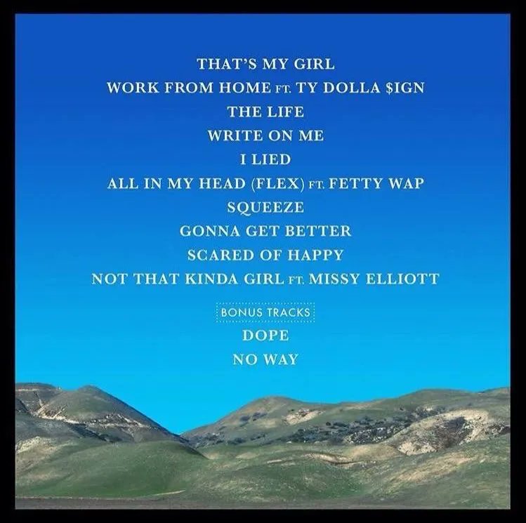 PopCrave's tweet photo. 6 years ago today, @FifthHarmony released ‘7/27.’

It was met with praise from music critics and debuted at #4 in the US with 74,000 units. It’s certified Platinum by the @RIAA and spawned the hit singles “Work From Home,” “All In My Head (Flex)” and “That’s My Girl.” https://t.co/5Hu5d7yNNn