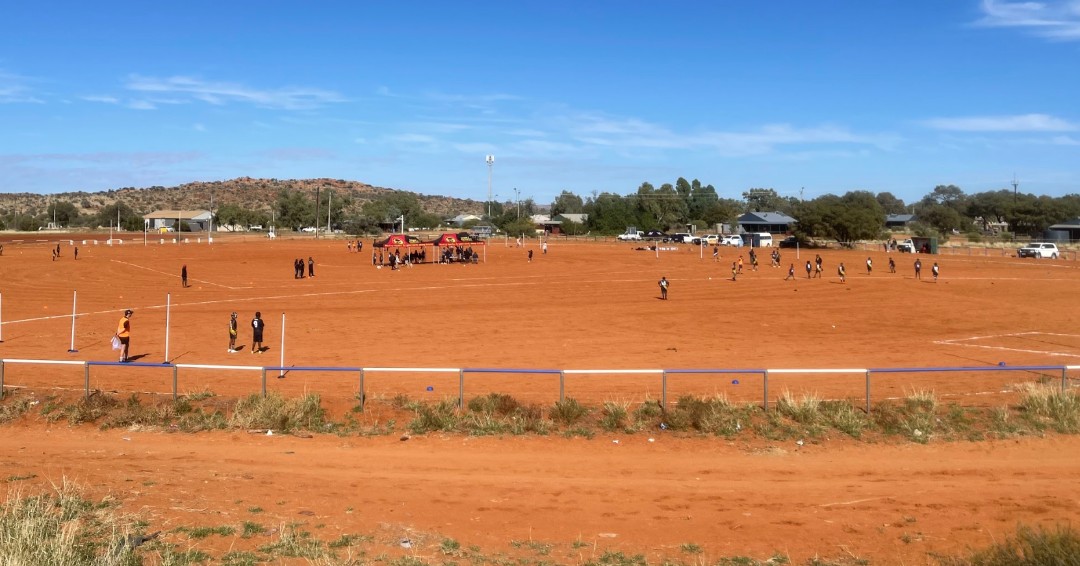 PYECAC's tweet image. The first AJFL Round in Mimili went beautifully 🏉

Congratulations to all the students on a great game played, and thank you to our sponsors and supporters for making this possible!

Keep an eye out for some photos from the match in Amata coming soon!