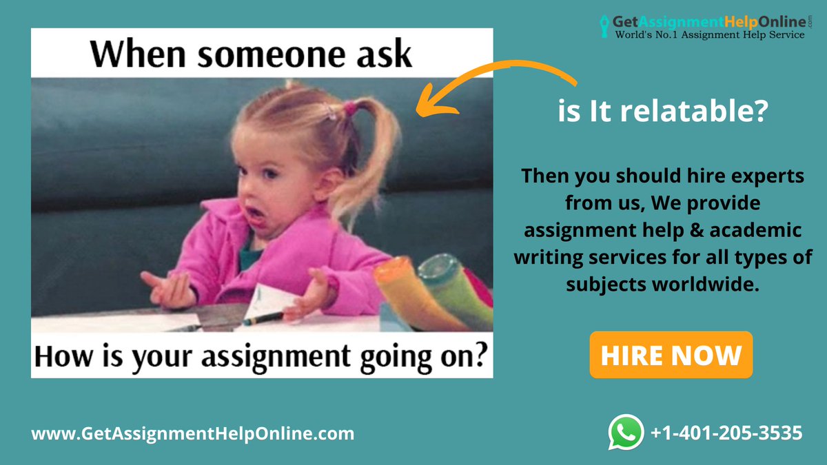 GetAssignmentHO's tweet image. Top Quality Assignment Help Online Service By Best Writers @ Affordable Price.
Hire Our Assignment Writers &amp;amp; Secure A+ Grades in All Your Subjects.
HIRE NOW - getassignmenthelponline.com

#onlinedissertationhelp
#Assignmenthelponline
#getassignmenthelponline
#studentsuccess #homework