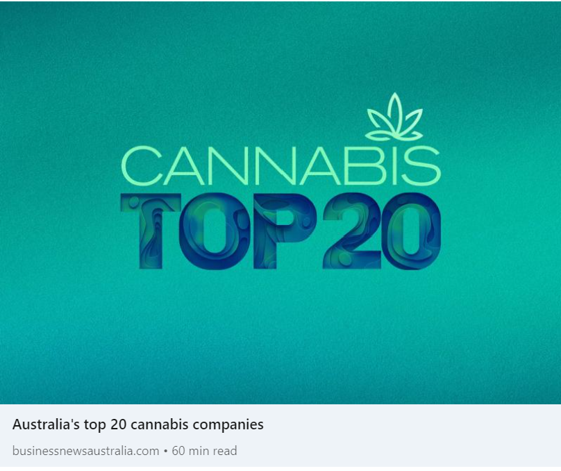 Via @BusinessNewsAus

#Australia's top 20 #cannabis companies

$NTI.AX studying paediatric #ASD for #NTI164 in collab with Monash Children’s Hospital. NTI164 combines several ‘minor’ #cannabinoids to create an ‘entourage effect’ shown to be more potent.

 bit.ly/3NGzoQG