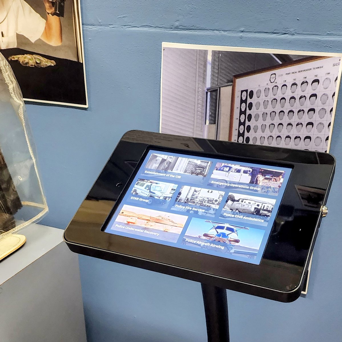 digitalbarnau's tweet photo. It's been a long time coming, but this week Adam and I started the install for the SA Police Historical Society. Three screens down, two to go. Stay tuned next week for actual photos :P https://t.co/iEmt0XVm66