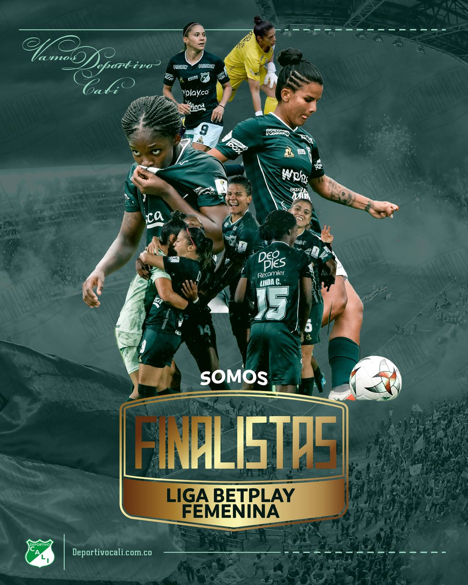 CaliFemenino's tweet photo. 🇳🇬🇳🇬🇳🇬 ¡¡¡DEPORTIVO CALI ES FINALISTA DE LA LIGA FEMENINA 2022!!! 🇳🇬🇳🇬🇳🇬

¡¡¡CORAZÓN, AMOR, LEALTAD E INTEGRIDAD PARA BUSCAR UN NUEVO TÍTULO!!! 💚

#VamosCali https://t.co/KwBx6NOtHY