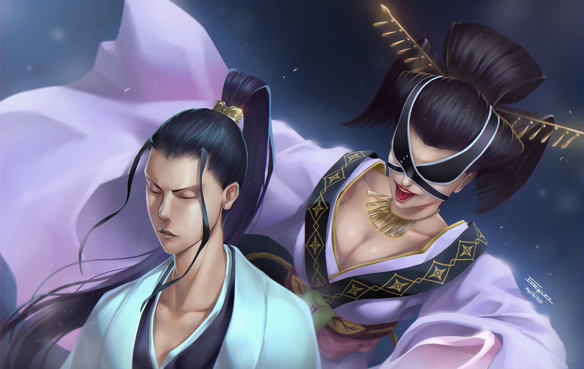 JinMakoto1's tweet photo. My fanart of Soya Azashiro (the 8th Kenpachi) and his Zanpakuto: Urozakuro
Hope you like it.
Time: 40 hours
#art
#bleachbravesouls
#bleach
#fanart
#anime
#animeart
#animedrawing
#digitalart
#digitalillustration
#illustrationart
#drawing
#azashiro
#animegirl
#bleachanimereturn https://t.co/nsWaAO1TK2