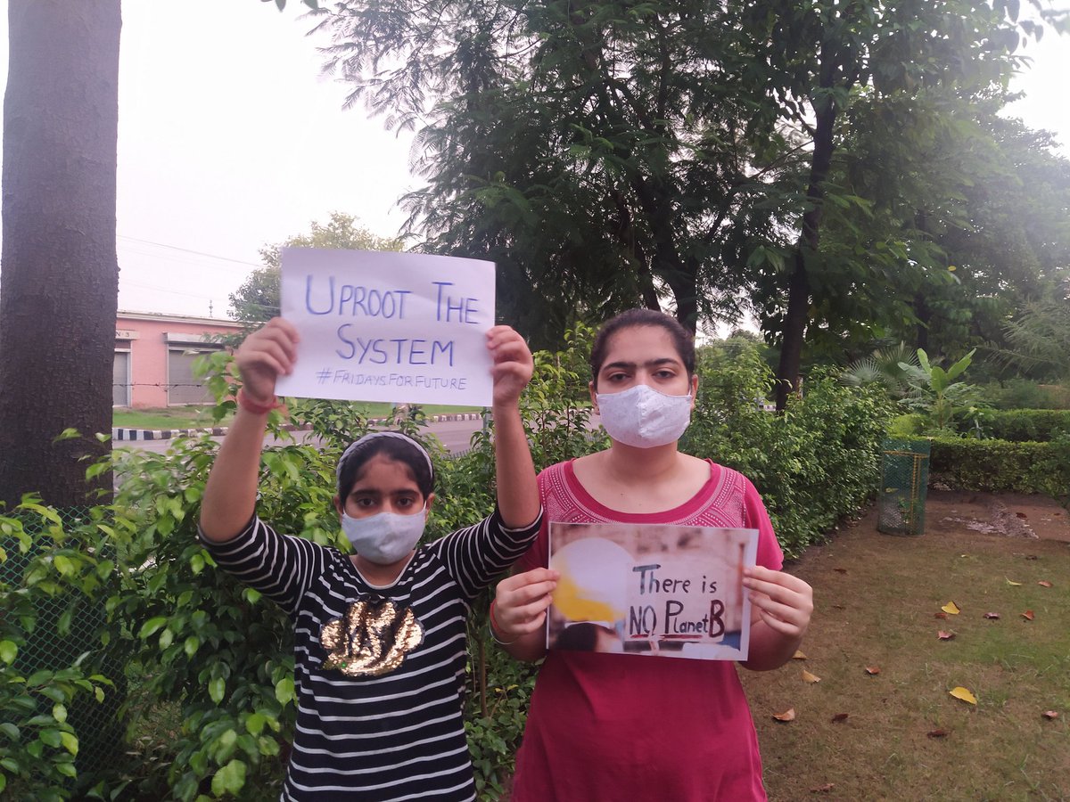Week 69th #ClimateStrike🌍 in #India. 🇮🇳

Act Now, #ThereIsNoPlanetB

#FridaysForFuture #ClimateCrisis

<a href="/GretaThunberg/">Greta Thunberg</a> <a href="/LicypriyaK/">Licypriya Kangujam</a> <a href="/ExtinctionR/">Extinction Rebellion Global</a> <a href="/WeDontHaveTime/">We Don't Have Time</a> <a href="/Greenpeace/">Greenpeace International</a> <a href="/MonaPatelT/">Mona Patel 🇮🇳🐅🌳</a> <a href="/mrEmTee/">Mr MT</a> <a href="/ishdeep_kohli/">Ishdeep Kohli</a> <a href="/mnyomb1/">Nyombi Morris</a> <a href="/WakioDorcas/">Dorcas Wakio</a> <a href="/sumuelahi/">Sumu Elahi</a> <a href="/ECOWARRIORSS/">GO GREEN</a> <a href="/OlumideIDOWU/">Mr. Climate</a> <a href="/AaravSeth_/">AaravSeth🇮🇳</a>