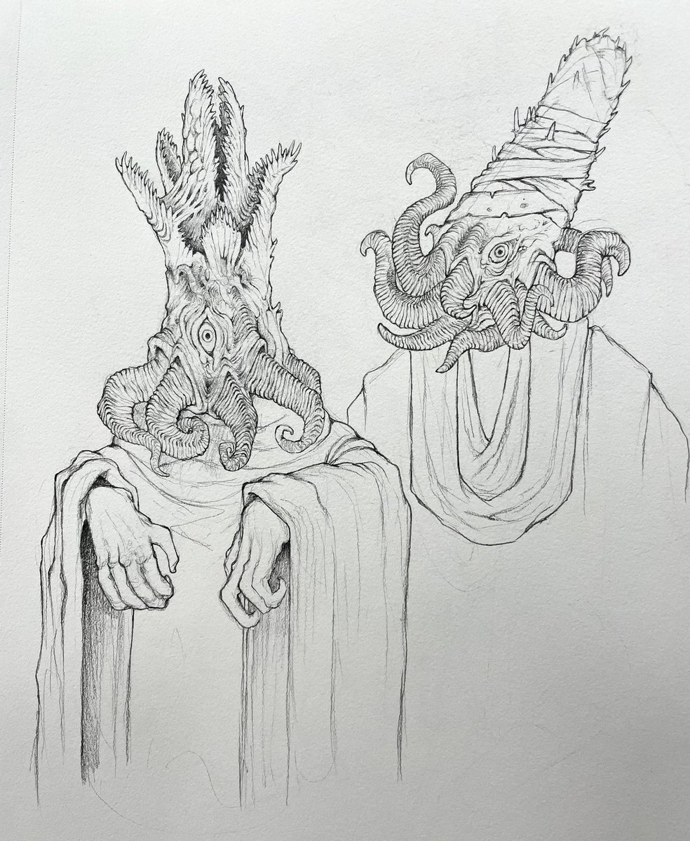 SpicedMilk's tweet photo. Malformed Dragon Priest and a variant. https://t.co/zHMvzgZZ7a