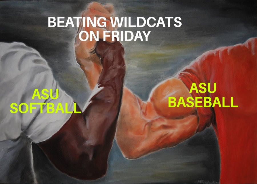 funnyNphat's tweet image. @ASUSoftball @ASU_Baseball @ASU_gcs @Commit2theFork