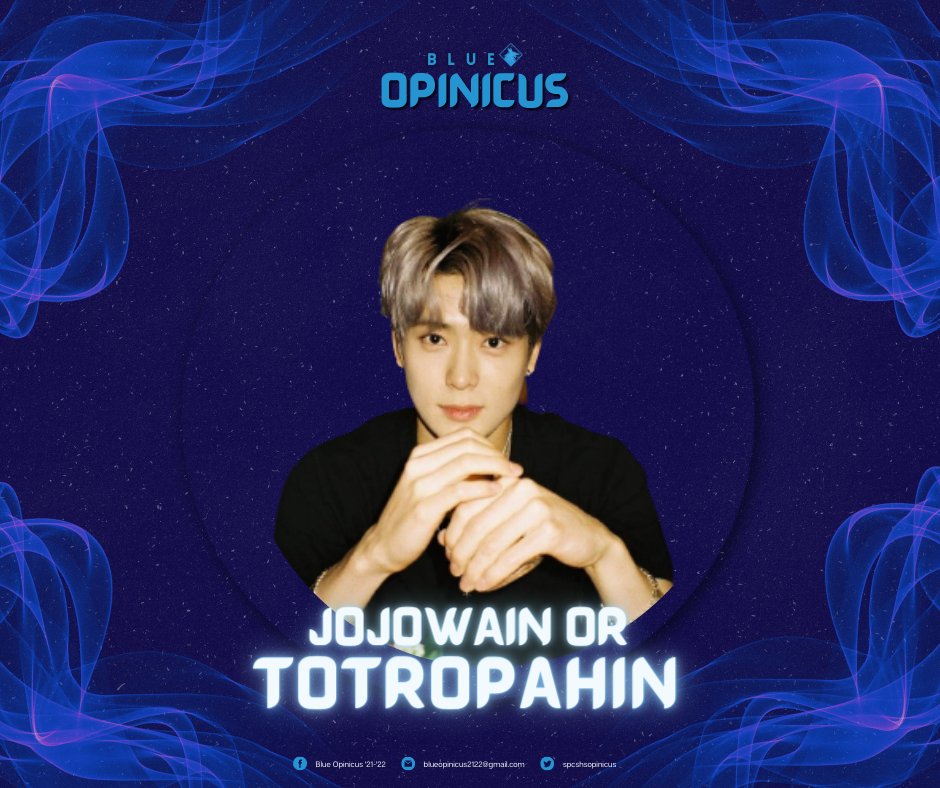 spcshsopinicus's tweet photo. JUNG JAEHYUN. Jojowain or Totropahin, the choice is yours, blue opinicus.
#SPCOrigins
#SPCSHSDaysHiyas2022
#SPCSHSDays2022
#BlueOpinicus
#BLUEtifulOpinicus https://t.co/ePkoapyJXR