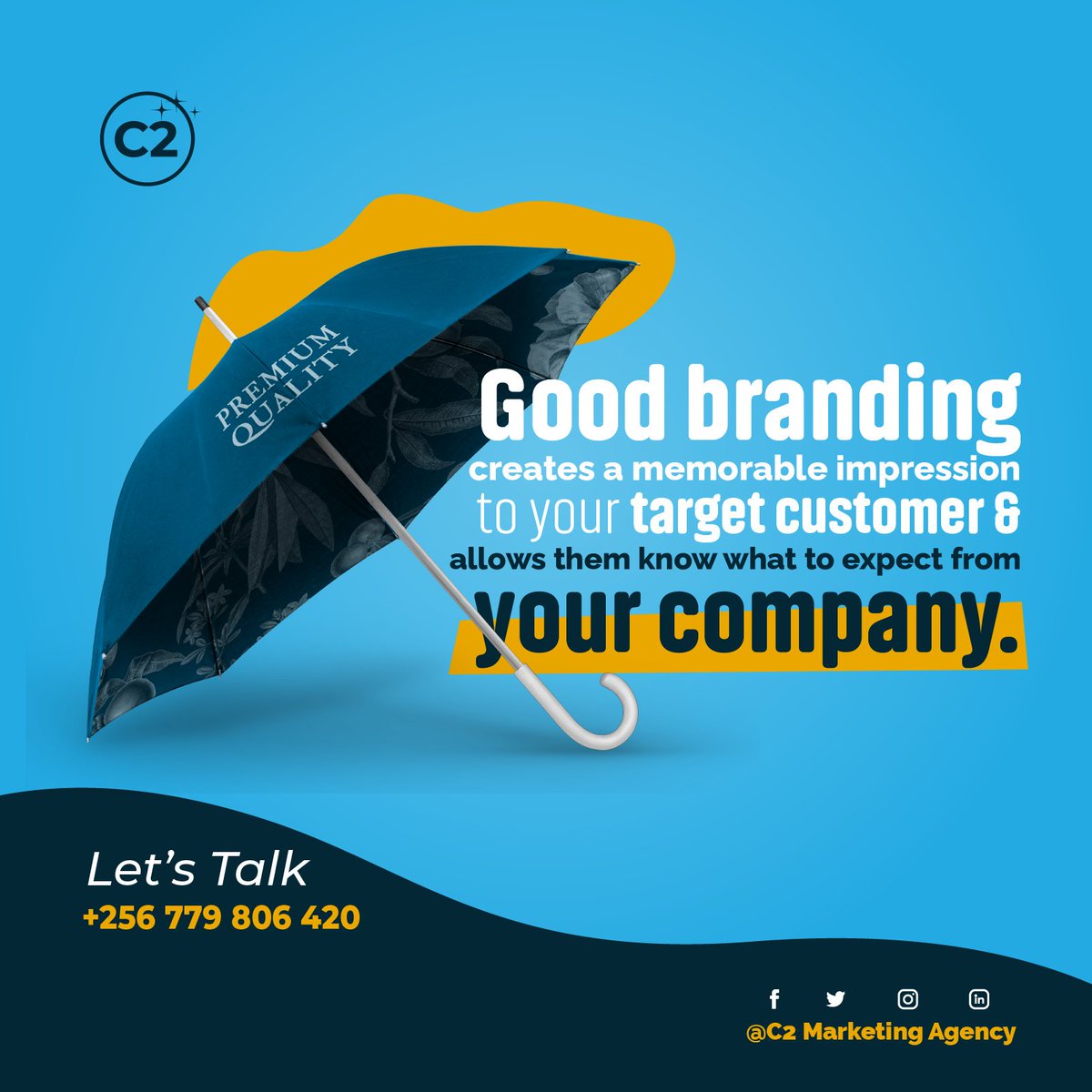 Reach us out for all your branding needs.

Call us on +256779806420
c2marketingagency@gmail.com
#brandingservices 
#digitalmarketingservices 
#Marketinservices
#contentcreationservices