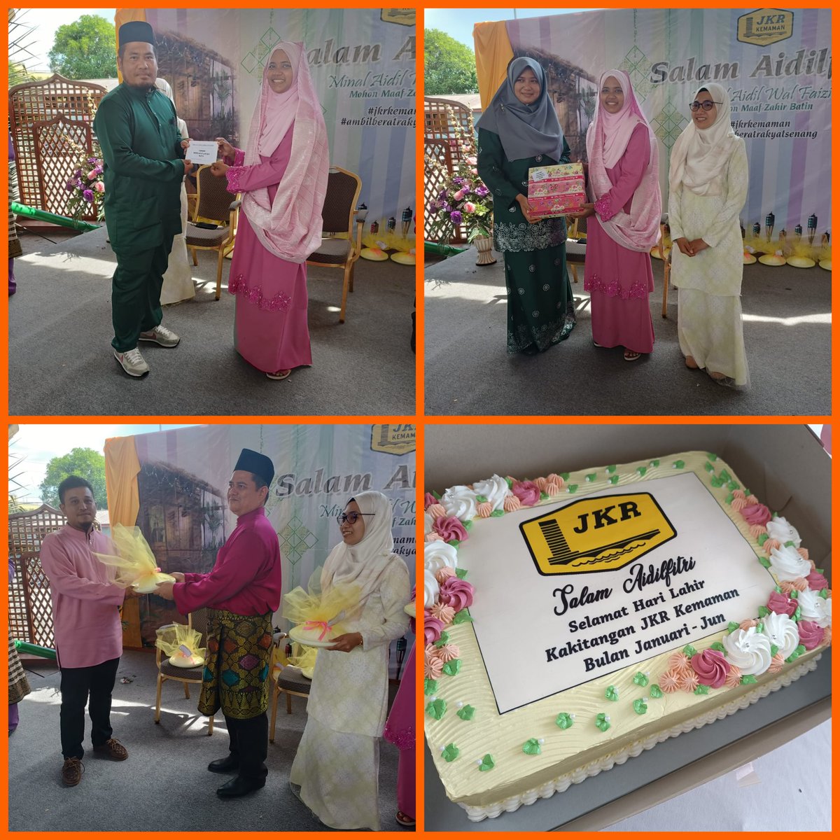 jkrkemaman's tweet photo. Majlis Perjumpaan Jurutera Daerah bersama Kakitangan JKR Kemaman dan Sambutan Hari Raya Aidilfitri JKR Kemaman. Semoga ikatan ukhwah yg terjalin antara kakitangan dapat meningkatkan lagi kualiti perkhidmatan jabatan. @JKRTerengganu @IrMdridzwan @MoALiS114 @HasliJKR https://t.co/Zqornr5Jcf