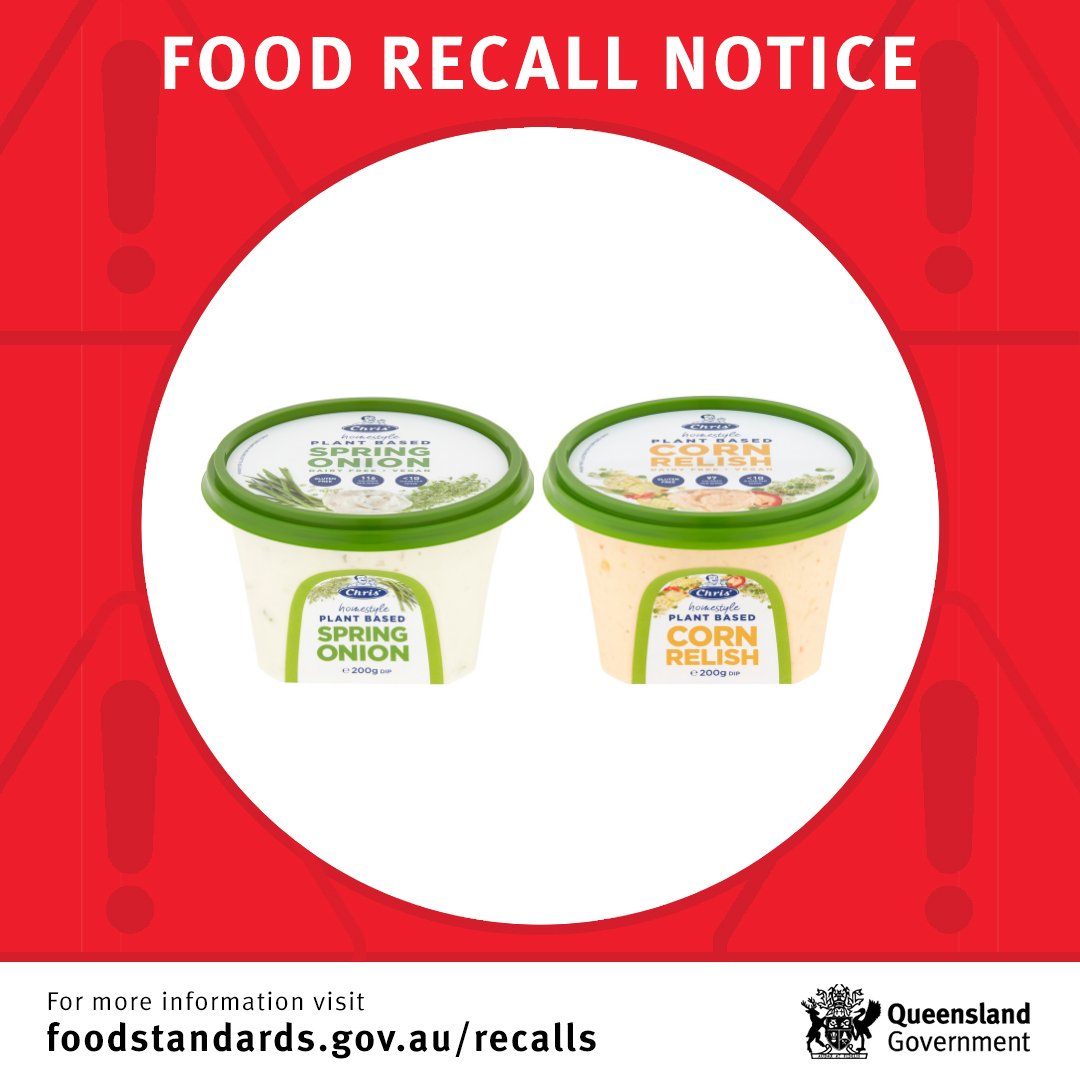 Queensland Health on Twitter "⚠️ Food recall notice ⚠️ Chris