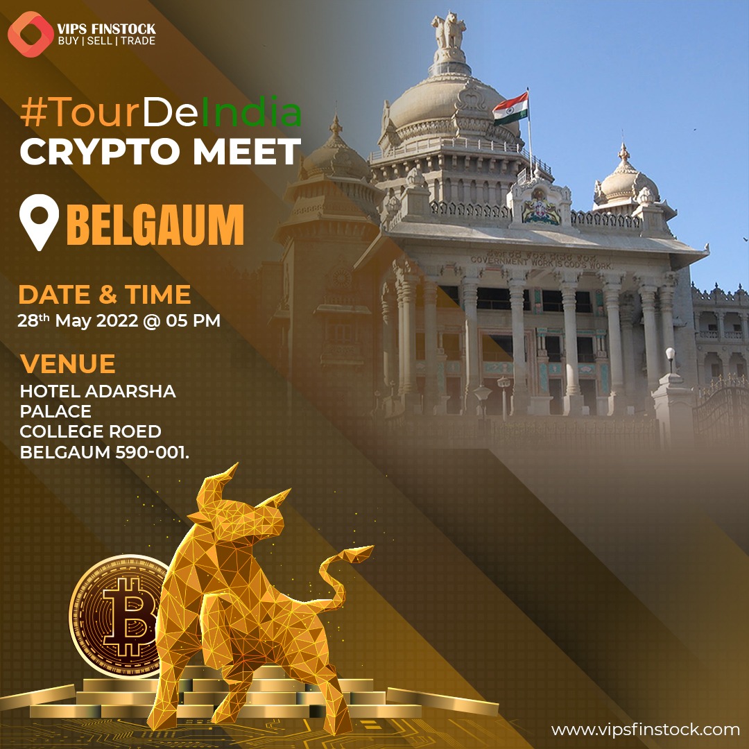 VIPS_Finstock's tweet photo. Today, we are in #Belgaum
#VIPSFinstock #CryptoMeet https://t.co/Sxm6nAi6OR