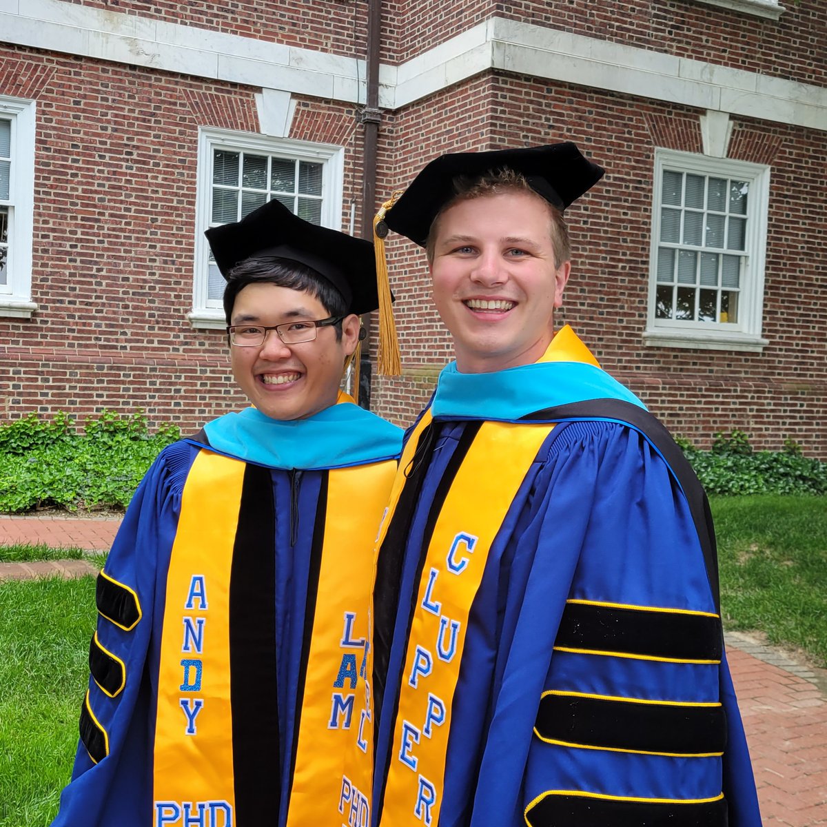 Congratulations <a href="/michaelclupper/">Michael</a> and Andy Lam for finishing your PhD/MBA dual degrees!  The lab has been built with your outstanding dissertation research; I'm so proud of all of your accomplishments.