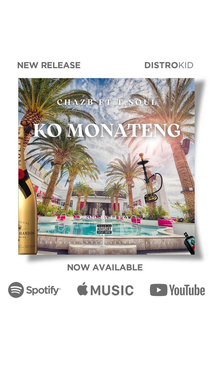 TrybekeZA's tweet photo. 🔌 New release by @MrchazbOfficial  ft T.Soul #KoMonateng prod. by @FeezyZA officially available on all streaming platforms! 🇿🇦🔥

🔗- https://t.co/HlPSyrMrLt https://t.co/y9rzjwkHcg