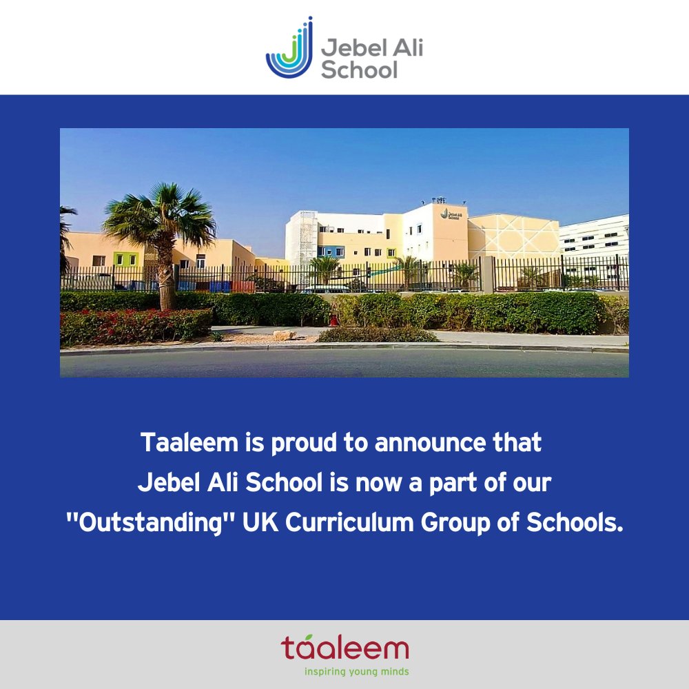 Taaleem's tweet photo. “Both parties are determined to ensure that the school continues to thrive, and the partnership is symbiotic in every sphere. ” – Alan Williamson, Taaleem CEO.
#ProudlyTaaleem #InspiringYoungMinds #TeamTaaleem #WeAreJebelAliSchool #JASFamily #JASCommunity https://t.co/UawO38VvCK