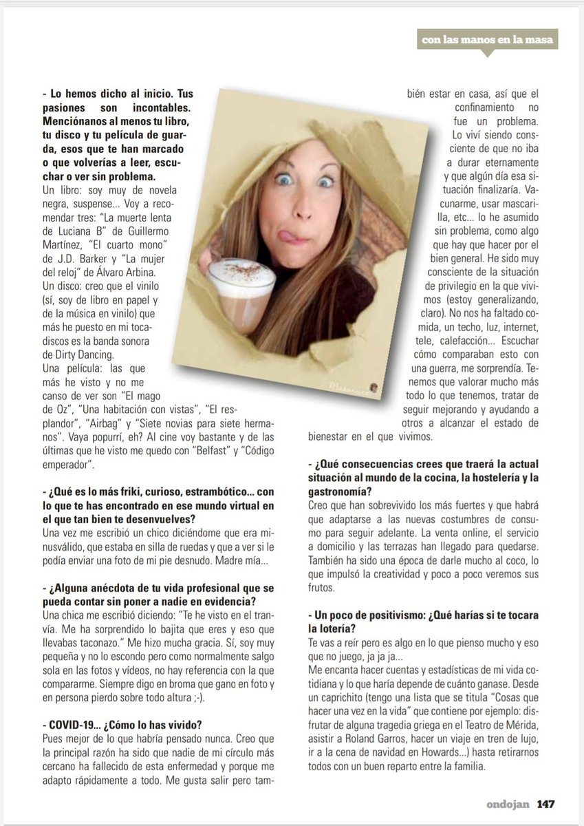 Pedazo entrevista que me han hecho en la revista  gastronómica <a href="/ondojan_com/">Ondojan.com</a> 
Gracias Josema!
Podéis disfrutar al completo de sus páginas aquí:
issuu.com/zumedizioak0/d…