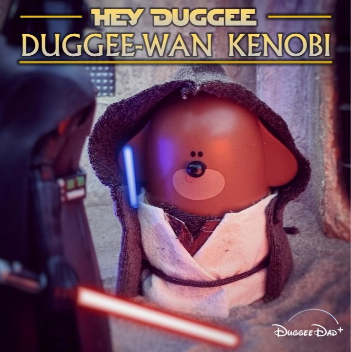 Slightly excited for the release of #ObiWaKenobi today... <a href="/HEYDUGGEE/">HEY DUGGEE</a> has dressed up in honour. May the Duggee Hugs be with you....