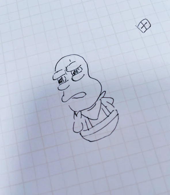 通話しながらぼんやり落書きしてたらおブスな🥜が爆誕してしまった… 