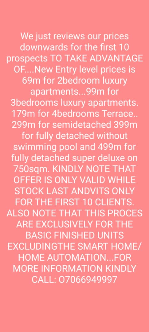 ChristopherBuo9's tweet photo. Own A house in the best part of Abuja with ease!!!!! https://t.co/gNG0PGm8sa