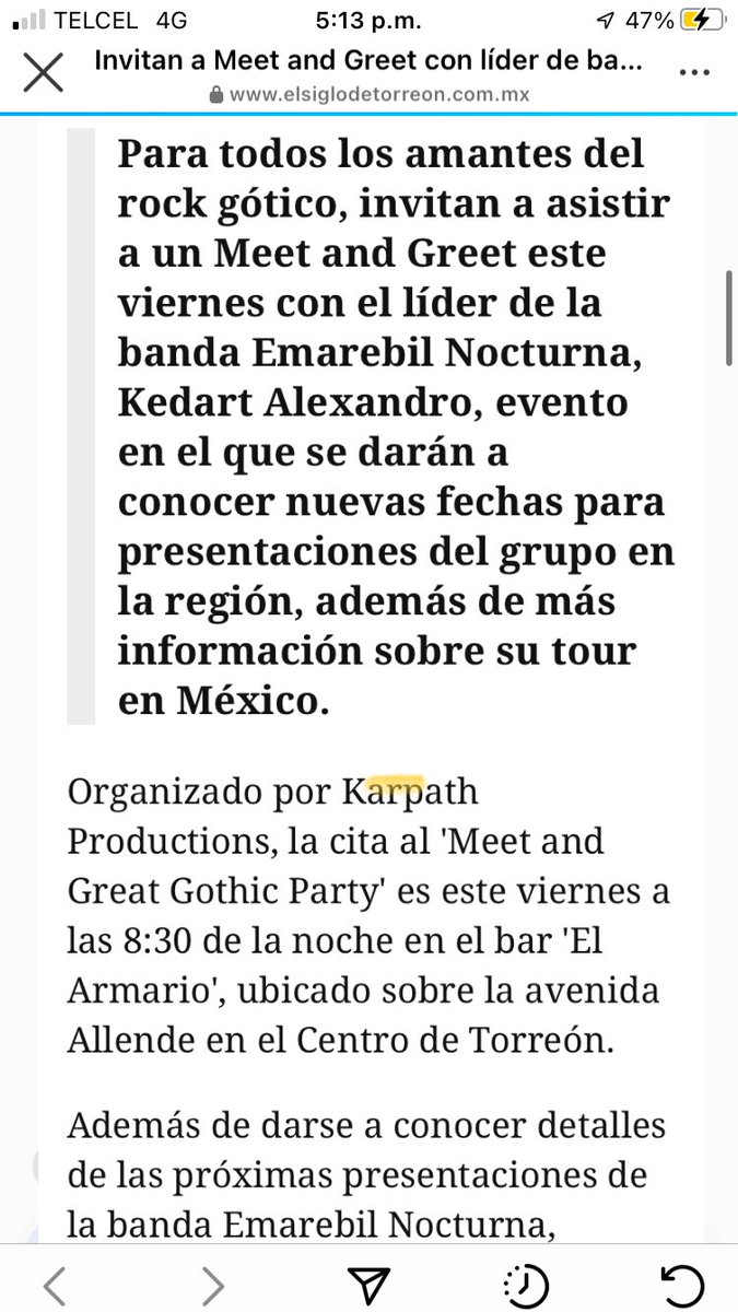KedartAlexandro's tweet photo. Mañana en Torreón Coahuila! https://t.co/Oi4Q8pTl4M