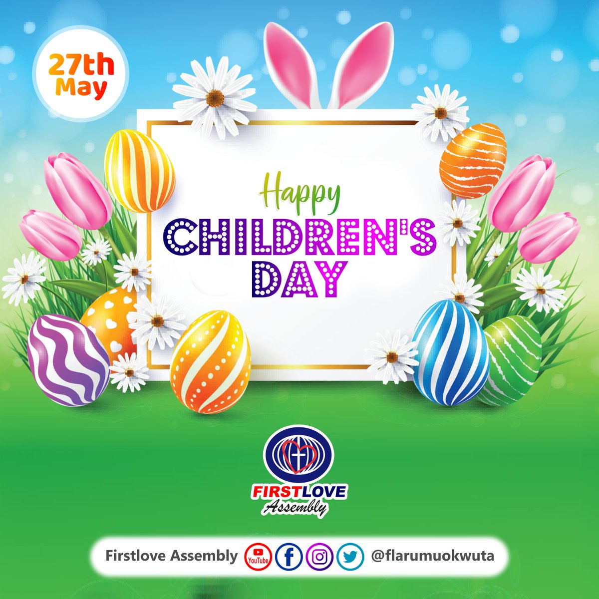 flarumuokwuta's tweet photo. HAPPY CHILDREN'S DAY!!!
#FirstloveAssembly
#SimeonAfolabi
#HappyChildrensDayCelebration
#FLArumuokwuta
#FLAfamily https://t.co/3D66oFbKlG