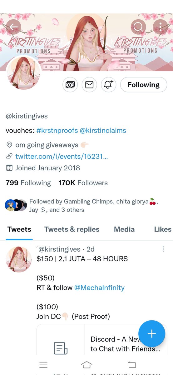 aiaisel731's tweet photo. @chitaglorya__ @kirstingives Done done https://t.co/3BW5tvZKV0